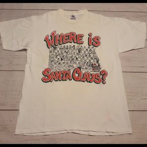 Where is Santa Claus - Waldo T-Shirt L Fun Tees